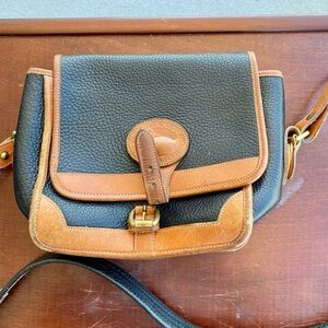 Dooney & Bourke Black and Brown Leather Bag